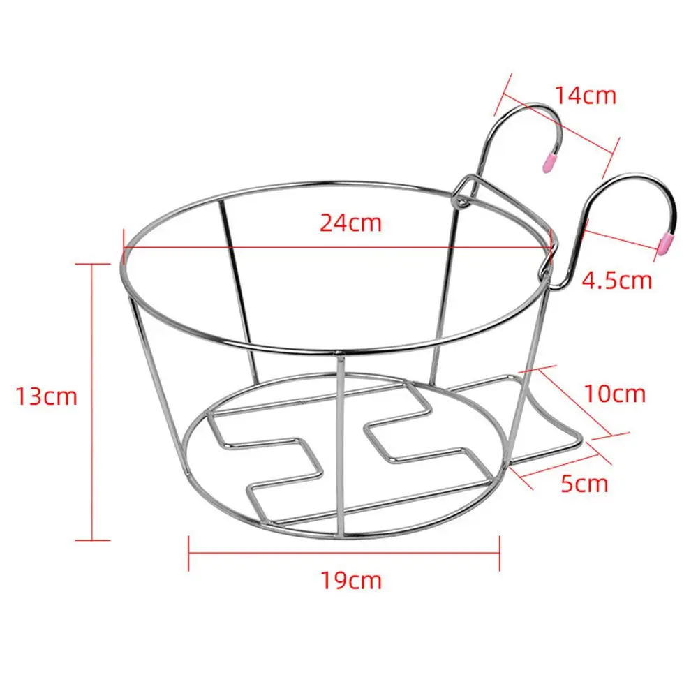 Стильный подвесной стеллаж для цветочных горшков из нержавеющей стали домашнего