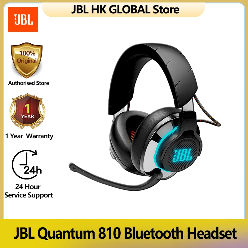 

JBL 100% Original Quantum 810 Wireless Headphone ANC Hi-Res Gaming Headset 50ms Low Latency RGB Earbuds For PS4/5 Xbox VR Mac