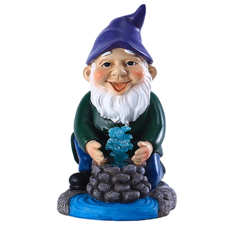 

Outdoor Dwarf Figurine Solar Light Gnome Artware Garden Landscape Adornment