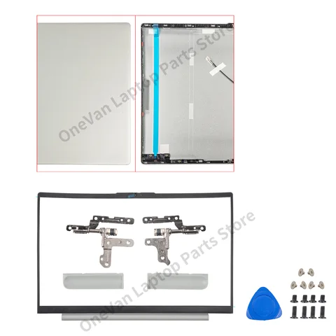 Чехол для Lenovo Ideapad 5 серый/серебристый/синий