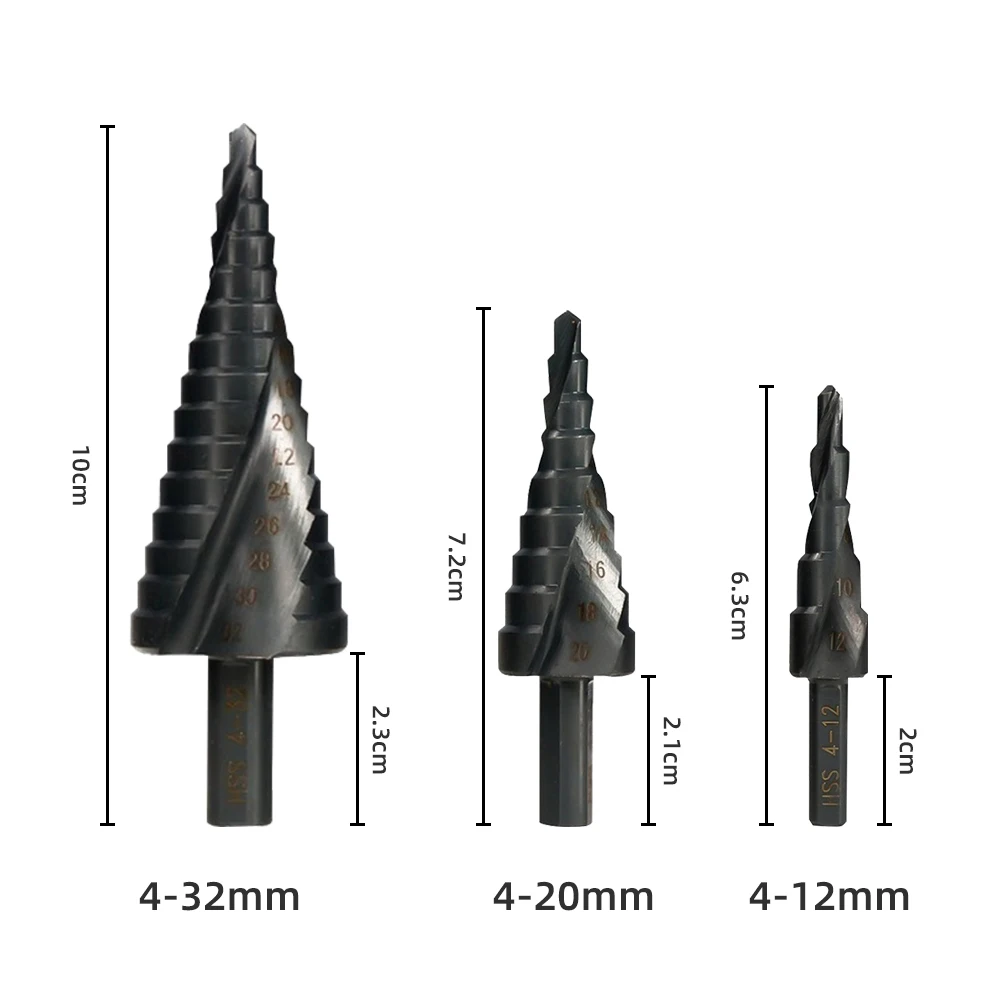 Набор ступенчатых Сверл Из быстрорежущей кобальтовой стали для металла