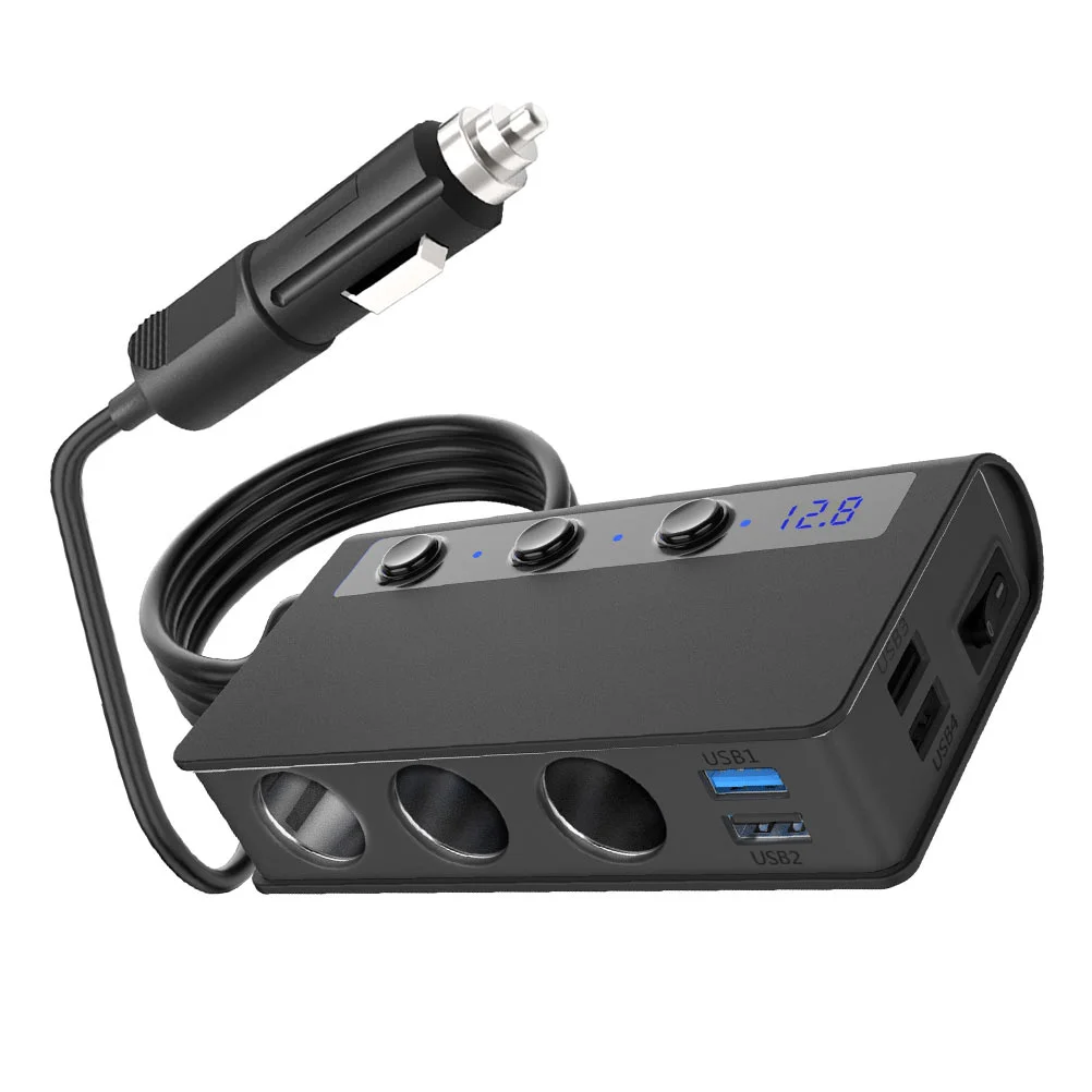

1PC Car Usb Splitter Lighter Adapter Car Splitter Adapter Lighter Splitter Car Power Adapter