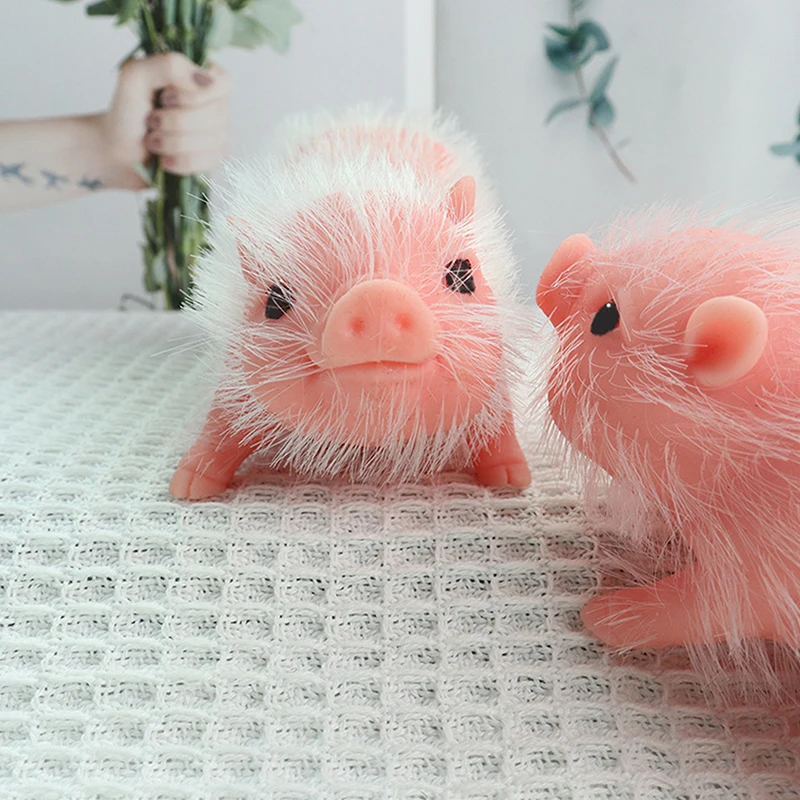 

5" Full Body Silicone Piglet Dolls Lifelike Cute Mini Reborn Piglet Newborn Smile Piglet Bebe Reborn Dolls Kids Toy Gifts