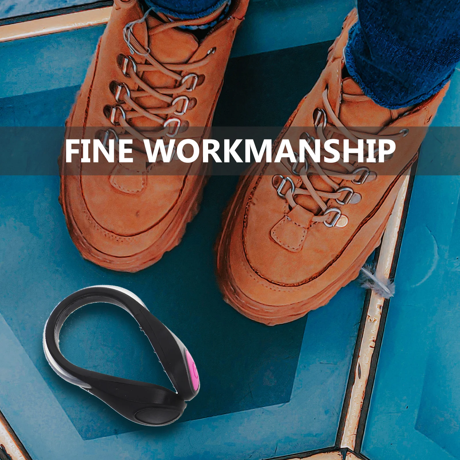 6 шт. ходовые огни светодиодные зажимы для обуви ночные ходьбы светоотражающие