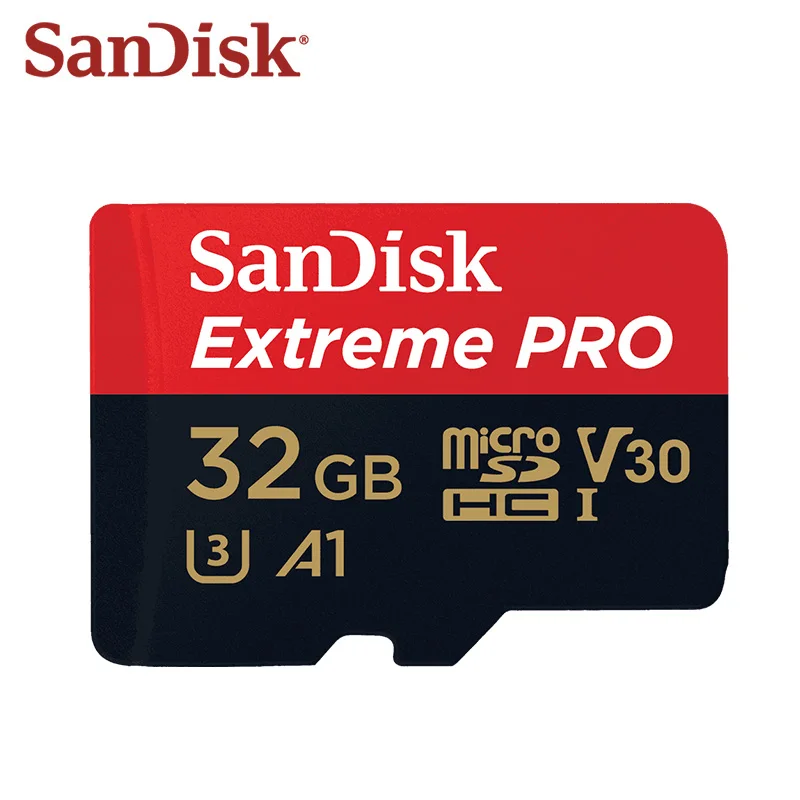 

SanDisk Extreme Pro Memory Card 64GB microSDXC UHS-I micro SD Card 32GB microSDHC TF cards 100MB/s Class10 U3 With SD Adapter