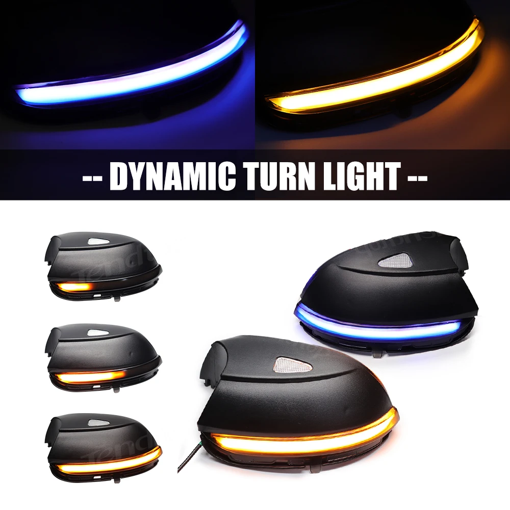 

Светодиодный динамический поворотник, указатель поворота на боковое зеркало для VW Passat B7 CC Scirocco MK3 Jetta MK6 EOS Beetle R, 2 шт.