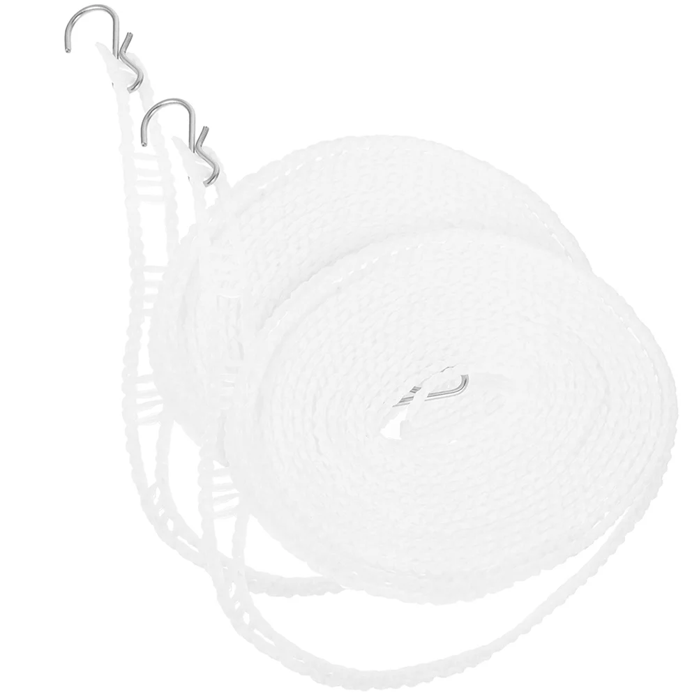 

2 Pcs Travel Clothes Lines Clothesline Windproof Clotheslines Outdoors Drying Rope Elastic Travel Portable