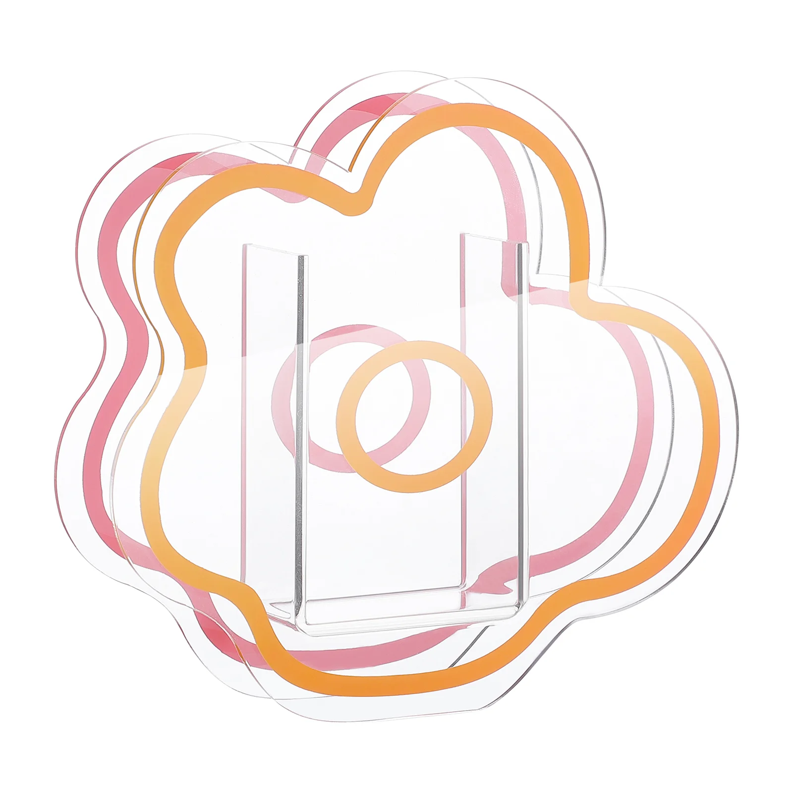 

Vase Flower Decor Acrylic Modern Uniquefloral Container Arch Pots Desk Geometric Farmhouse Table Small Bookshelf Half Face