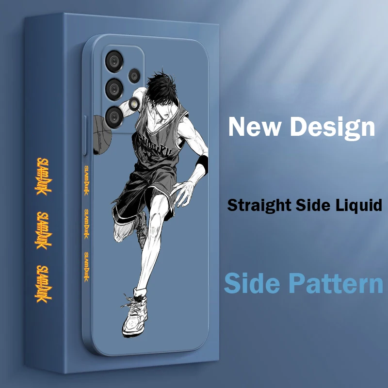 Чехол для телефона SLAM DUNK Jin Soichiro Samsung A55 A53 A33 A52 A32 A71 A51 A21S A35 A25 5G Liquid Left Rope Funda