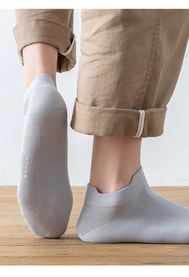 

Men 2022 Soft Summer Fashion New Elastic Force Non Slip Colorfast Reactive Dyeing Color Purified Cotton Socks 550930