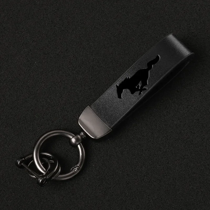 

Спортивный кожаный брелок 4S, подарочные брелоки для Ford Mustang GT SHELBY Mustang 305 500 gt 2009-2024 автомобиля
