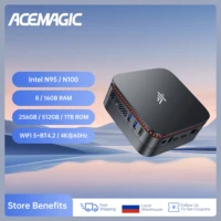 Мини-Пк KAMRUI AK1 Plus (Intel N95, 8/256 ГБ) за 9454 руб