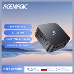 Мини-Пк KAMRUI AK1 Plus (Intel N95, 8/256 ГБ) за 9454 руб