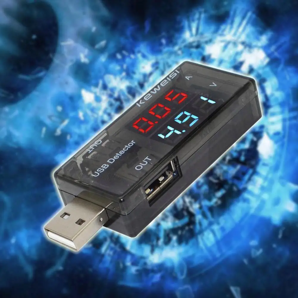 

Red Blue Dual Usb Current Voltage Charging Tester Battery Power Charger Voltmeter Charging Ammeter Mobile Doctor B6w6