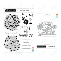 hello wishes metal cutting dies stamps diy scrapbooking cut die paper craft embossing coloring knife mould decoration stencils