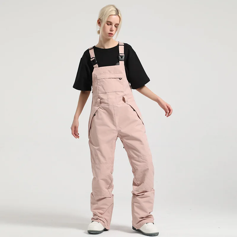 

Комбинезон лыжный мужской/женский, уличный непродуваемый и водонепроницаемый комбинезон для сноуборда, цветные брюки для сноуборда, лыжное снаряжение