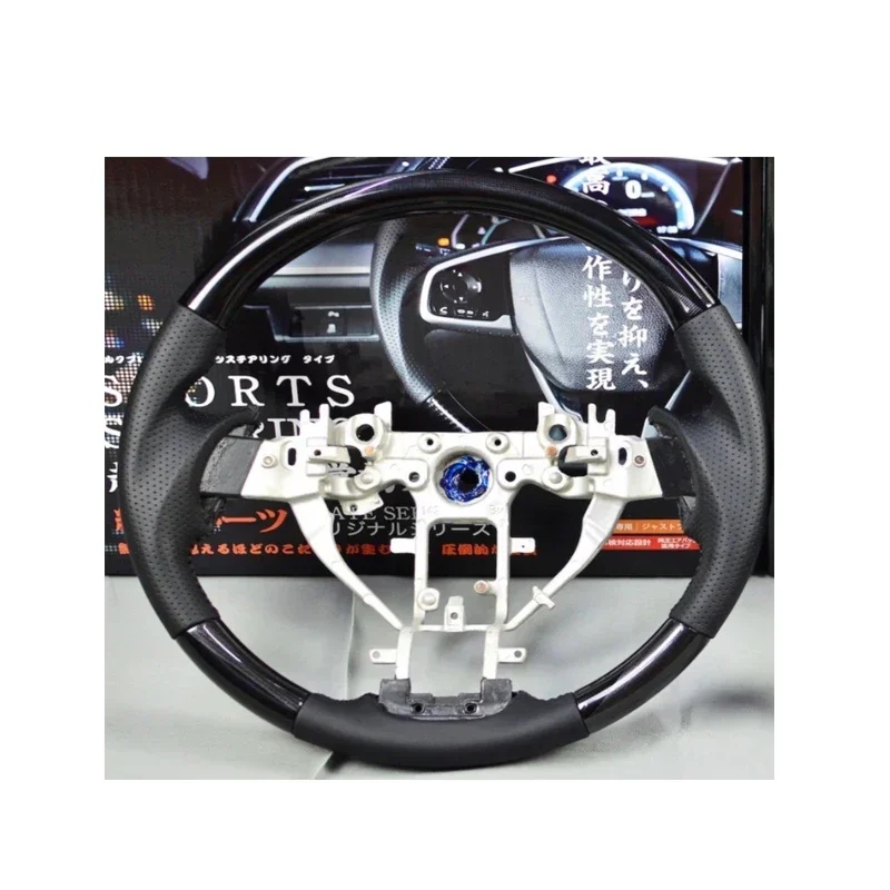 Деревянный кожаный руль спортивного типа для Nissain X-TRAIL 2015-2017 года