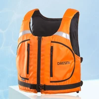 life vest large buoyancy fire rescue life jacket swimming portable marine professional fishing kayaking boating vest adult