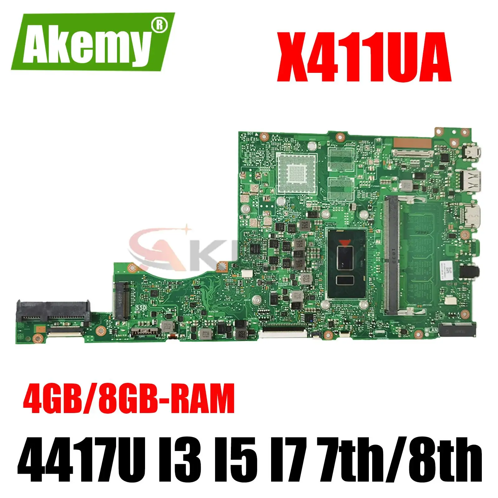 

Материнская плата для ноутбука ASUS Vivobook S4200U S4100U X411UQ X411UA X411UN