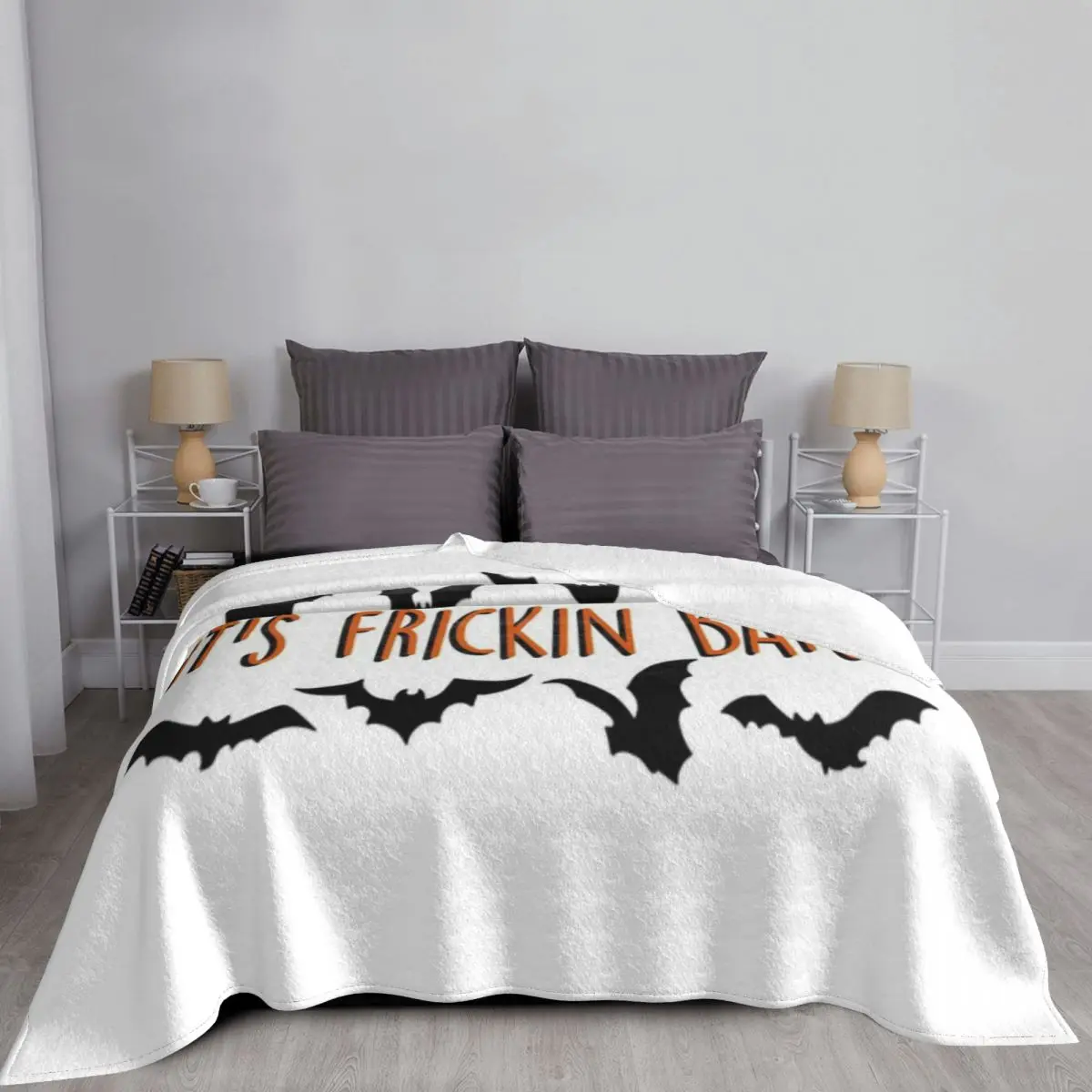 It S Frickin Bats: ультрамягкое одеяло из микрофлиса