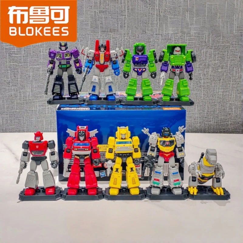 Фото Подлинная коробка Blokees, трансформеры Galaxy Version2, аварийный вызов, Optimus Prime Starscream, фигурки джмеля, детские игрушки, подарки №1