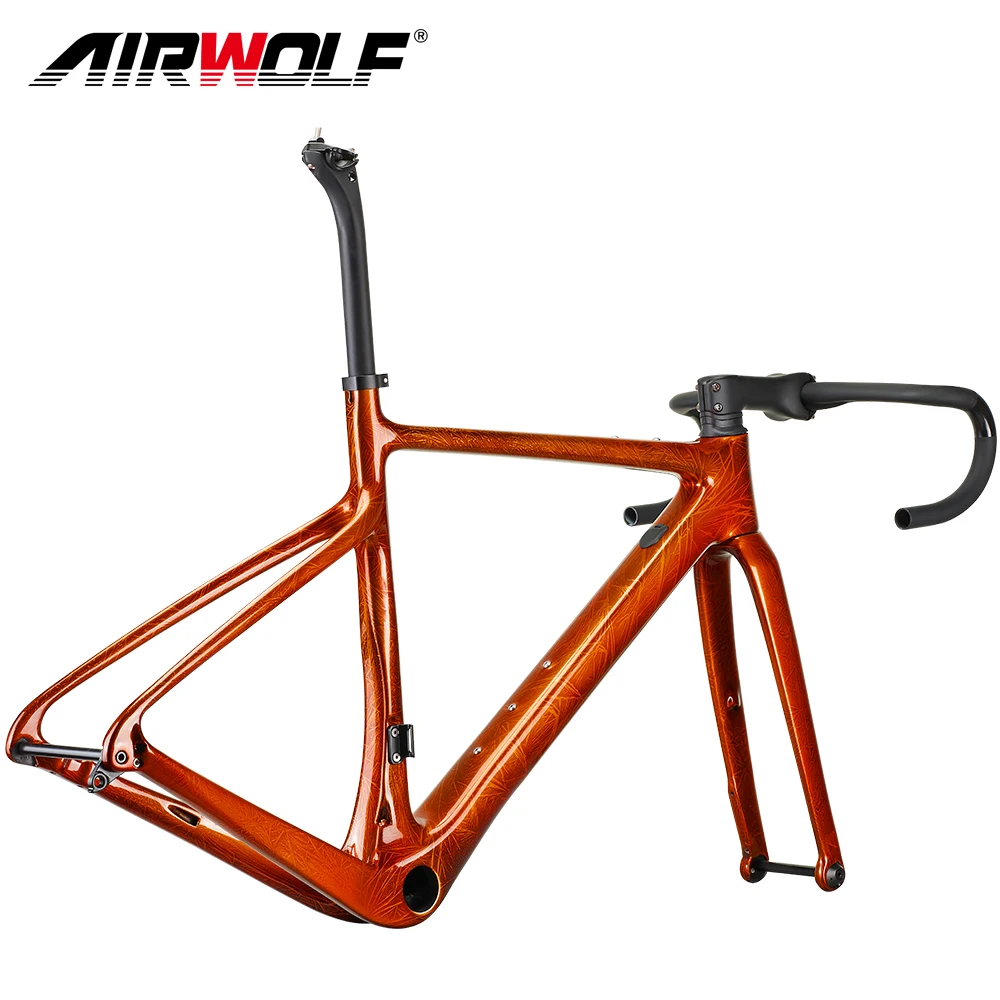 Airwolf карбоновый гравийный каркас 700 * 40C дисковый тормоз A5 700C полностью