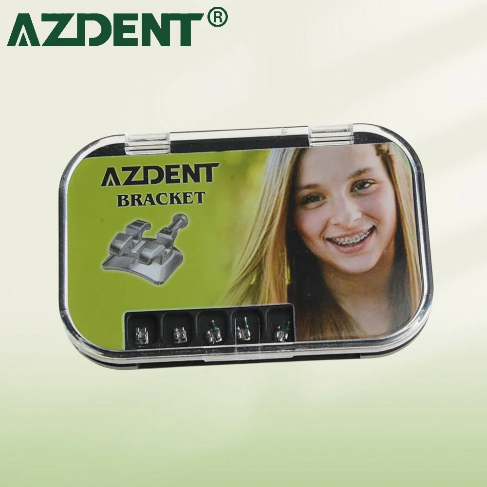 20 шт./коробка AZDENT стоматологические моноблоки ортодонтические скобы Mini MIM Roth .022 с