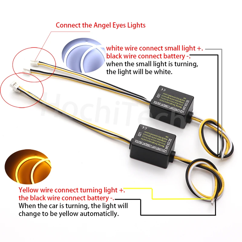 Светодиодный SMD хлопковый светильник Switchback Angel Eye Halo Ring DRL Kit для BMW 5 серии E39 525i 528i