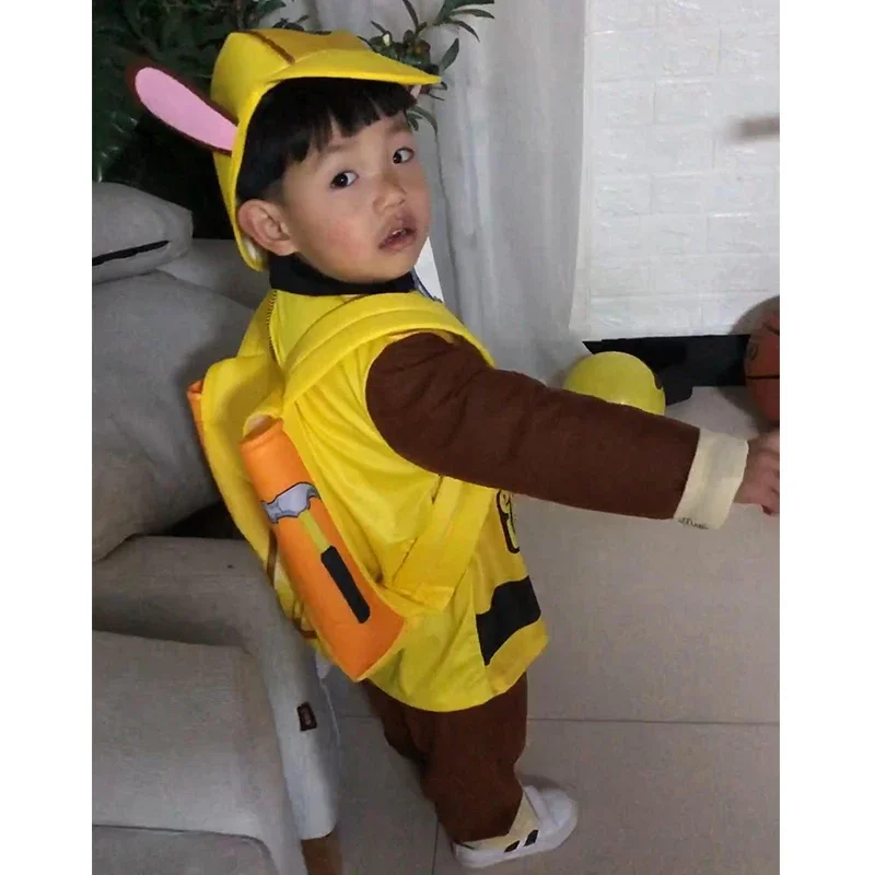 2200 Рождество Новый год PAW Patrol аниме детский костюм Rubble вечерние костюмы для