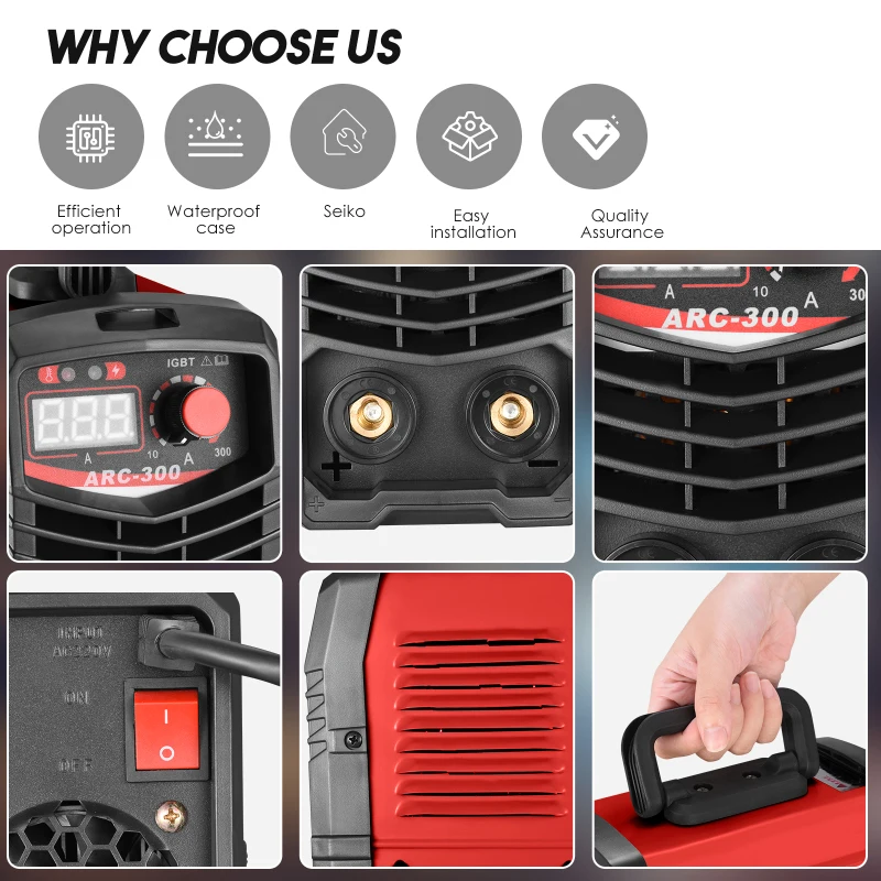 220 В/110 В с американской вилкой Импульсный сварочный аппарат IGBT электрический
