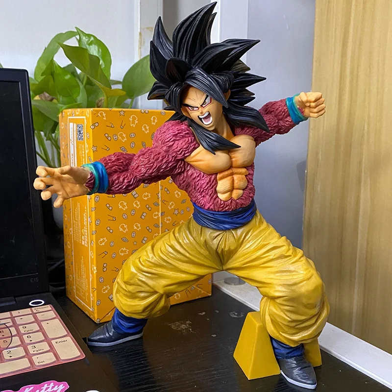 Dragon Ball Z Figure Super Saiyan 4 Son Goku Kakarotto Anime Action 26cm PVC Model Figma Desktop Collection Toys For Children