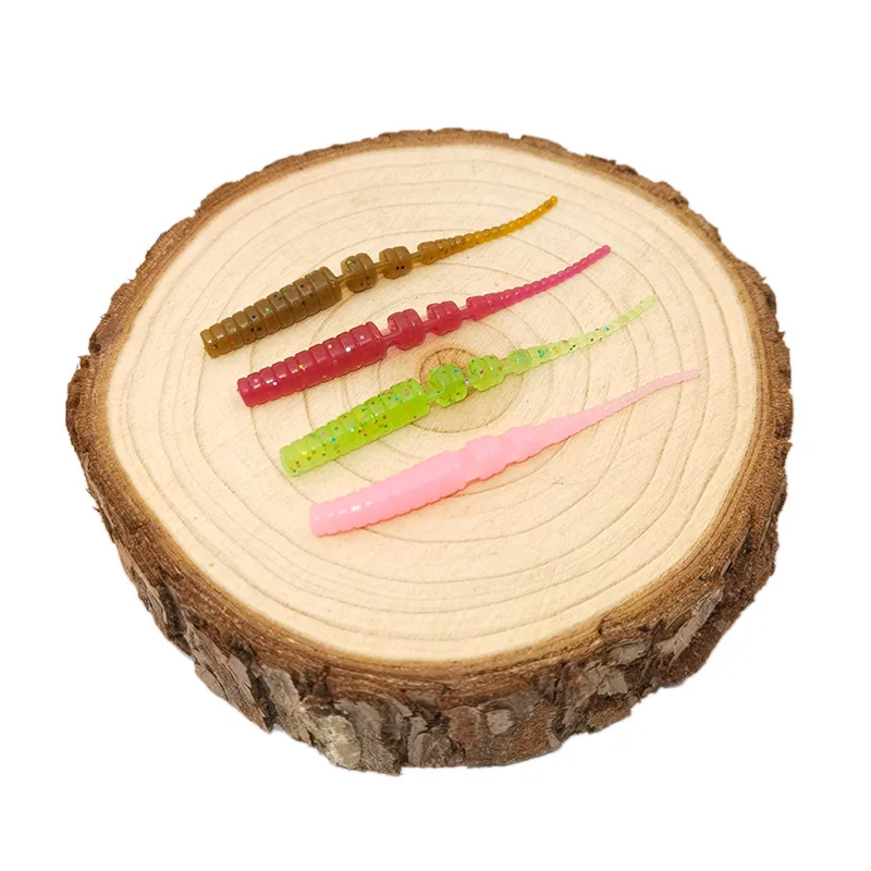 OUTKIT 4 см 5 мягкие рыболовные приманки в виде червя штырьковый хвост искусственная