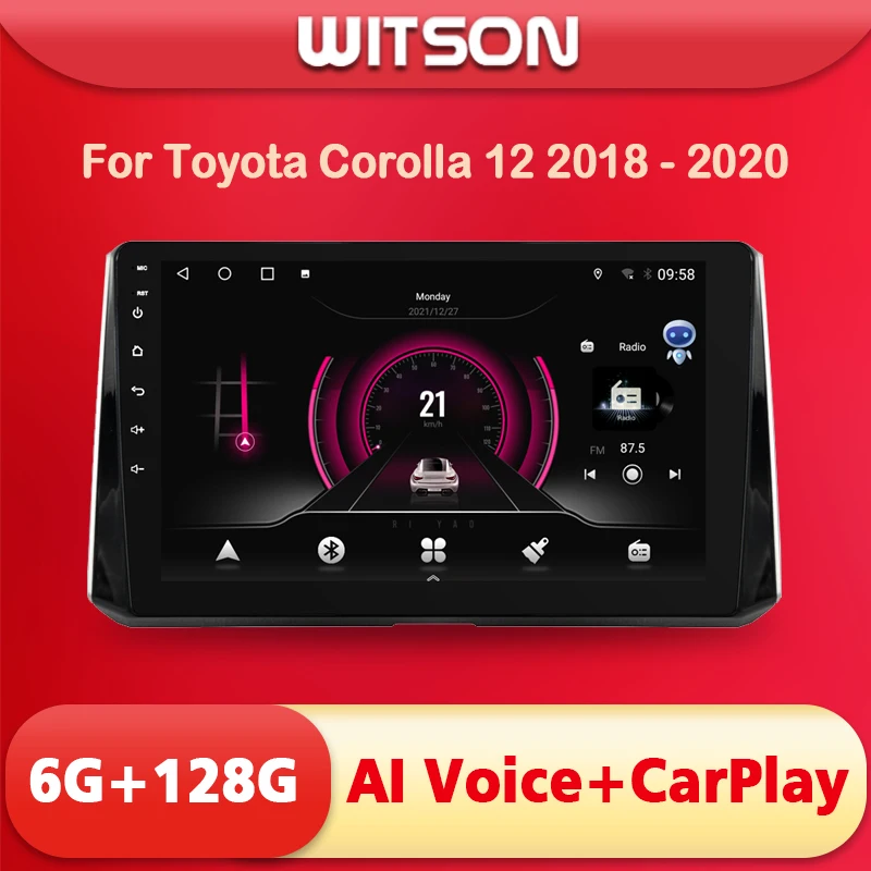 

WITSON AI VOICE Android 11 GPS Car DVD Player FOR TOYOTA Auris/Corolla 2018-2019 Touch Screen Video 2din Wireless CarPlay
