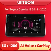 witson ai voice android 11 gps car dvd player for toyota auriscorolla 2018 2019 touch screen video 2din wireless carplay