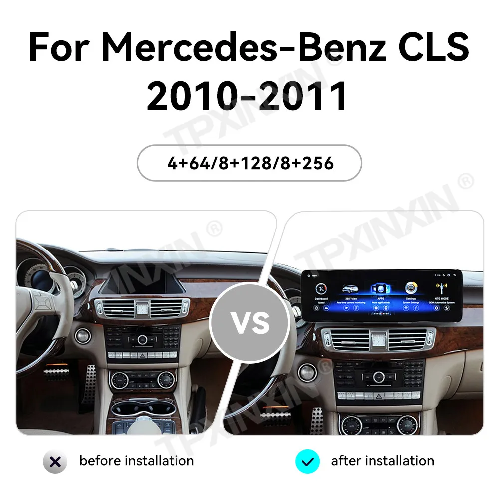 GPS Navi 14 9 "Ультра QLED экран CarPlay автомобильное радио для Mercedes Benz CLS 2010-2011 Android 13