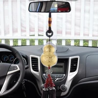 gourd pendant vintage chinese style black tassel car lucky hanging ornament