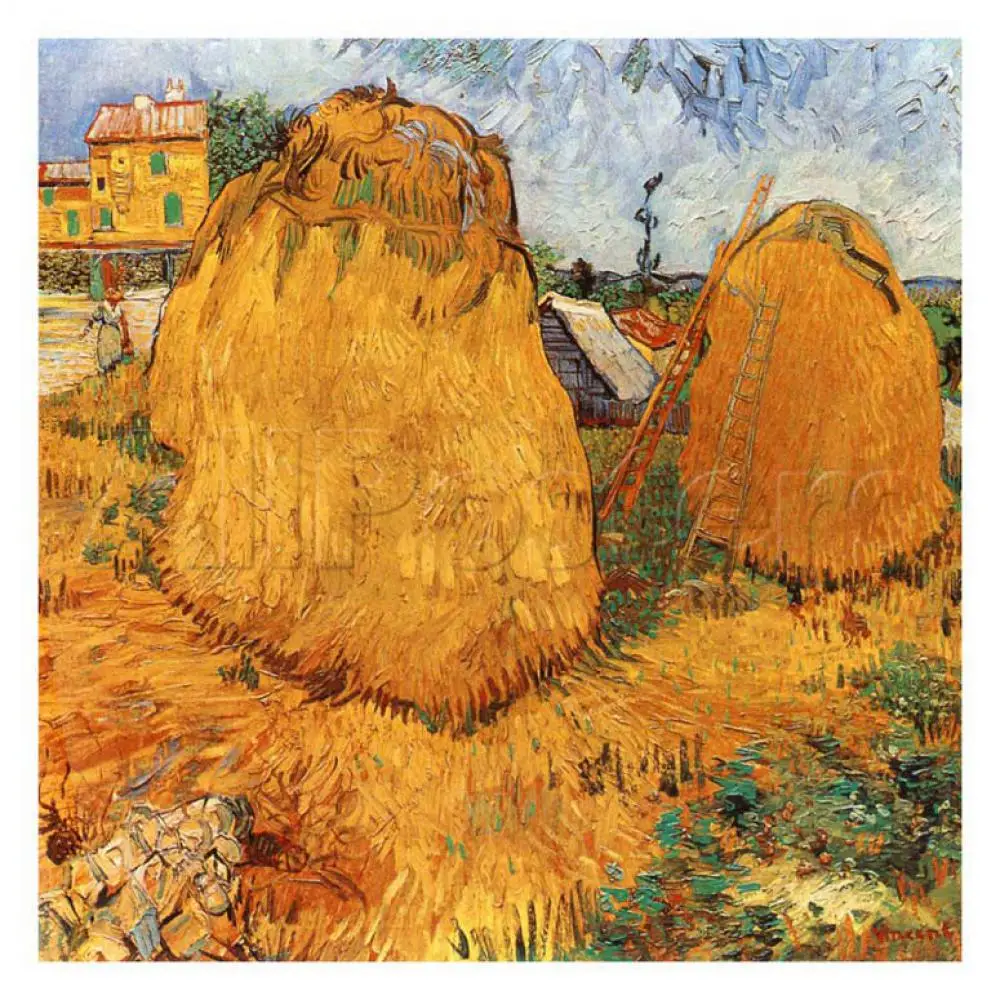 

High quality Vincent Van Gogh modern art Meules De Foin En Provence Oil paintings reproduction hand painted