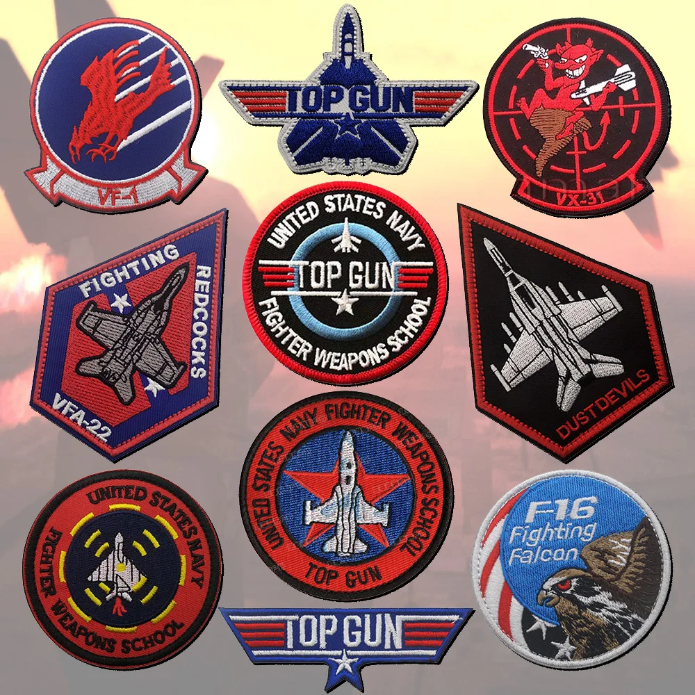 Американские армейские топовые патчи для пистолета застежка на липучке швейная