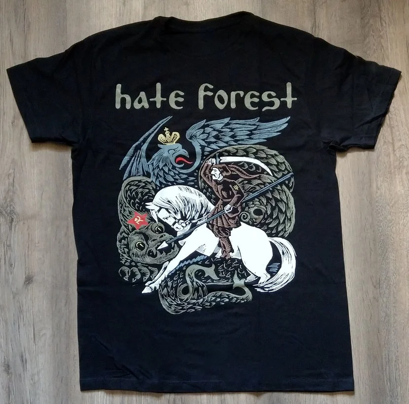 Футболка HATE FOREST мужская хлопковая черный цвет размеры от S до 5XL BE573