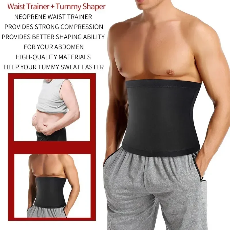 

Slimming Waist Belly Body Abdomen Trainer Belt Trimmer Shapewear Corset Waist Reducer Shaper Fitness Trainer Mens Sweat Sauna