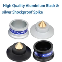 high quality 4pcs aluminium black silver shockproof spikepad isolation stand hifi amplifiers
