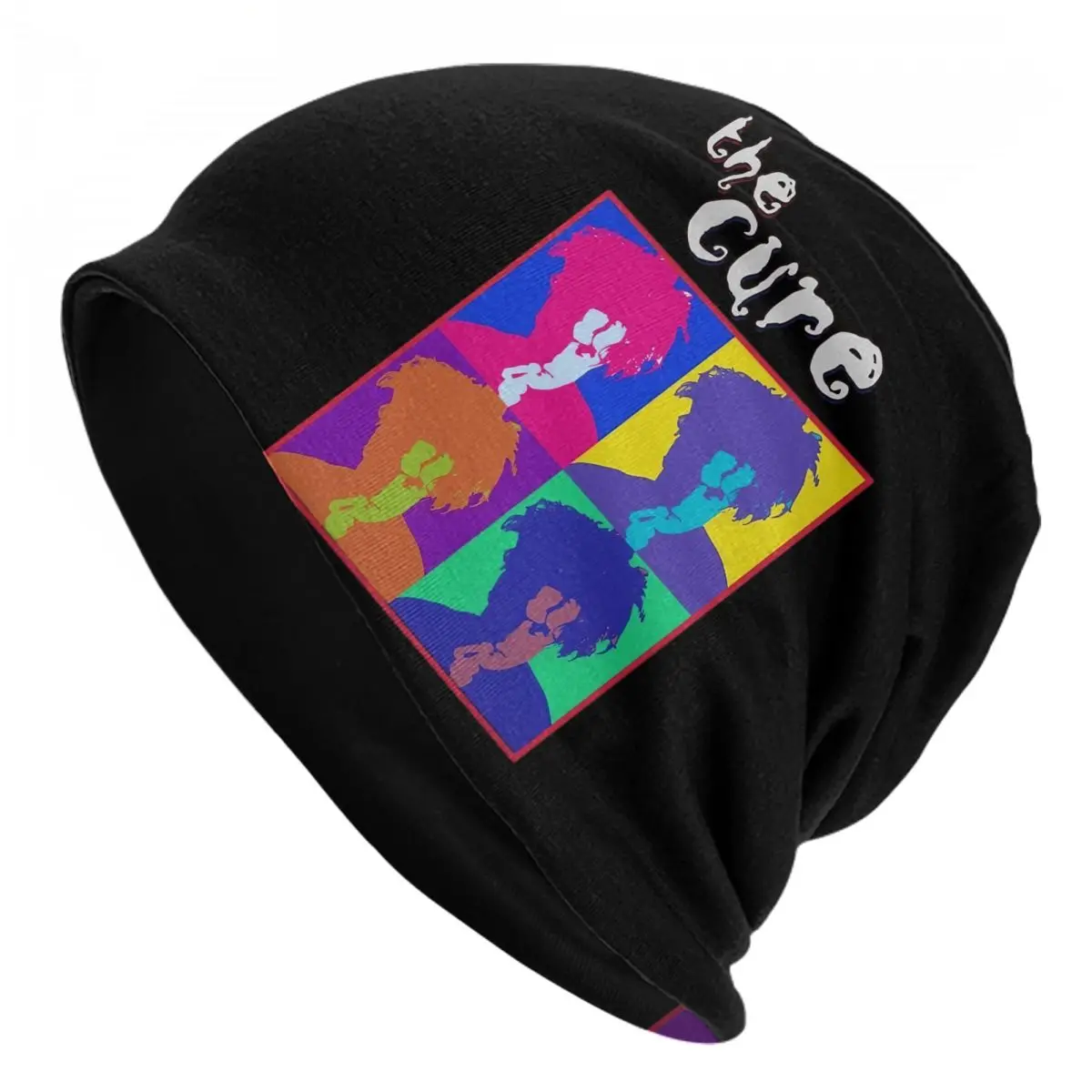 

The Cure Pop Art шапка бини для осени зимы Skullies рок-группа шляпа мужская ветрозащитная теплая двойная трикотажная шляпа