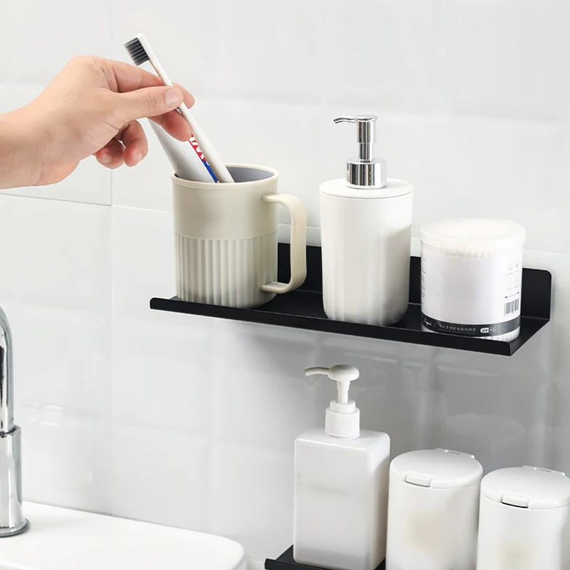 Полки плавающие из алюминиевого сплава для гостиной без сверления украшение