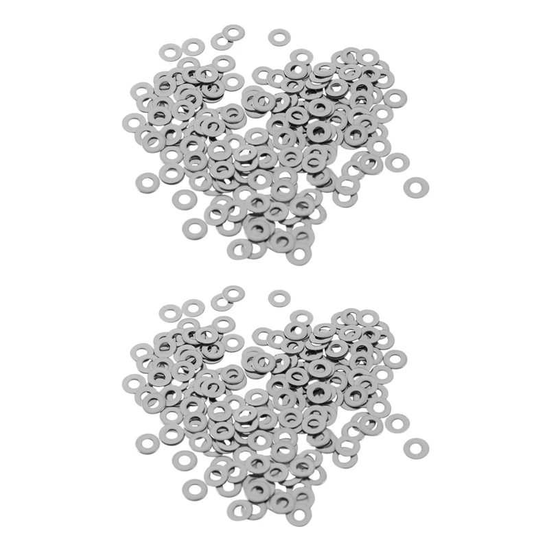 

Плоские шайбы M2 из нержавеющей стали, распорки, крепеж DIN125 400 шт.
