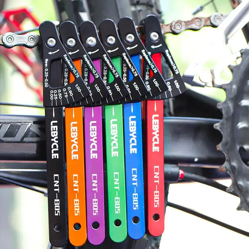 Bicycle Chain Checker MTB Road Bike Chain Wear Indicator Bike Measurement Chains Multi-Functional Tool Road Gauge Mountain G9Z9