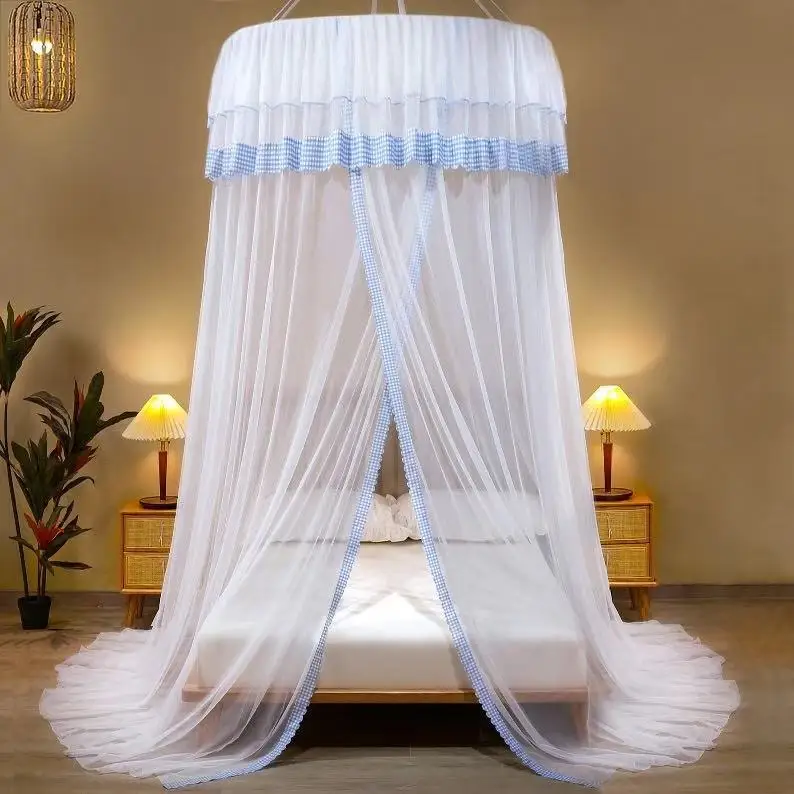 Free Installation of Household Dome Princess Mosquito Net 1.8m 1.5m Double Bed Ceiling Encryption Thickening Pattern