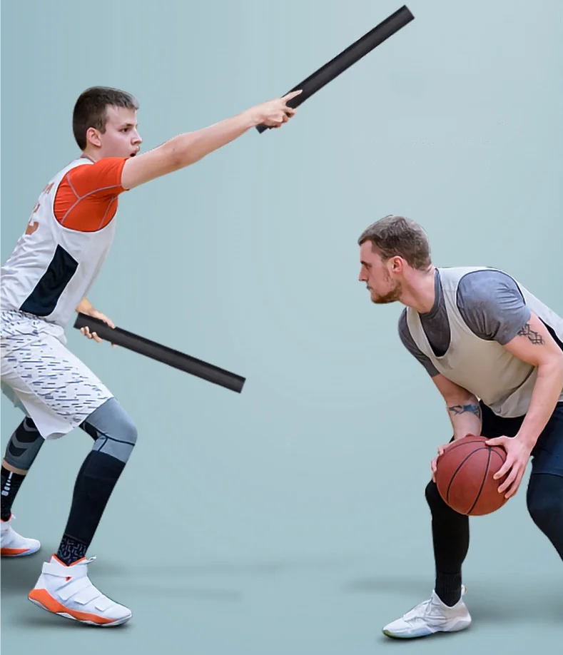 Фото Баскетбольная защита Trainer Stick — регулируемый портативный разрушитель для 1v1 улучшает навыки обработки мяча и конкурсно стрельбы №3