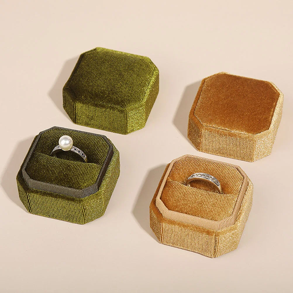 

3 Pcs Jewelry Box Boxes Men Ring Boxes For Jewelry Gift Box Gift Proposal Case Corduroy Small Man Bearer Pillow