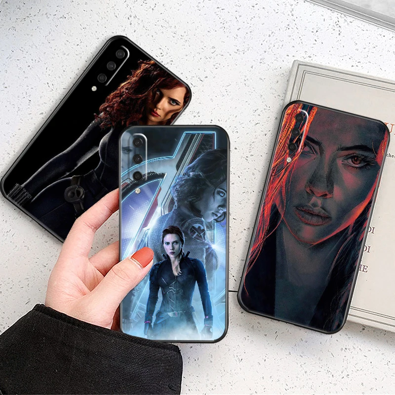 

Avengers Black Widow Phone Case For Xiaomi Mi CC9 Mi CC9e Mi CC9 Pro Soft Carcasa TPU Coque Back Black Liquid Silicon Shell