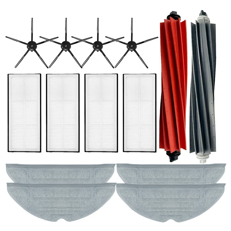 

New Roller Main Brush Hepa Filter Side Brush Mop Cloths For Roborock S8 S8 PLUS S8+ S8 Pro Ultra Vacuum Cleaner Replacement